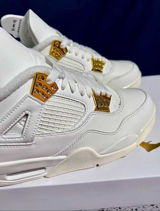 Buty Trampk Jordan 4 Retro Metallic Gold R.42