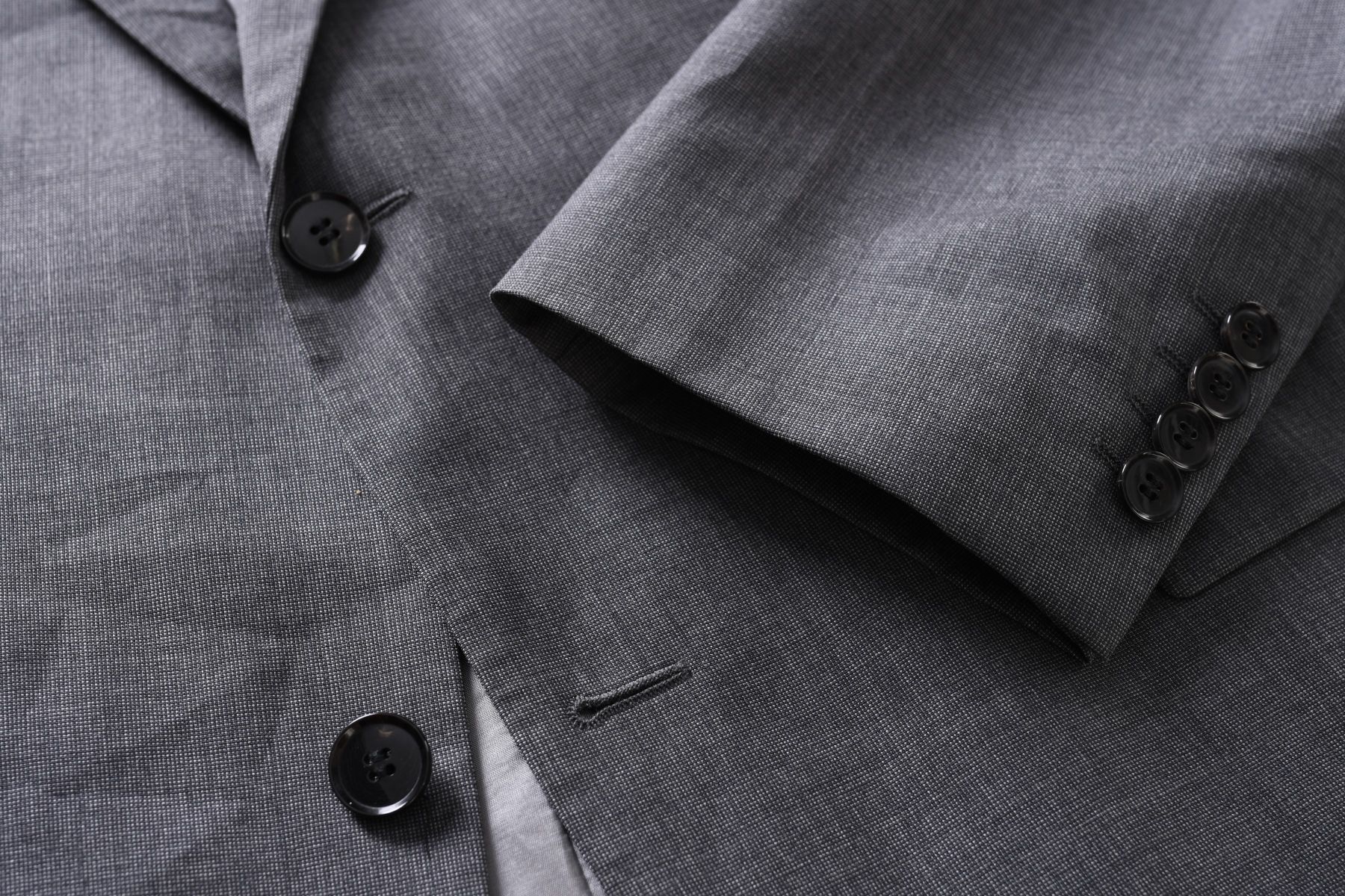 HUGO BOSS elegancka szara marynarka męska w melanżu 100% wełna r. 52