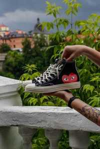 Високі кеди конверс converse жіночі чорні, обувь высокая