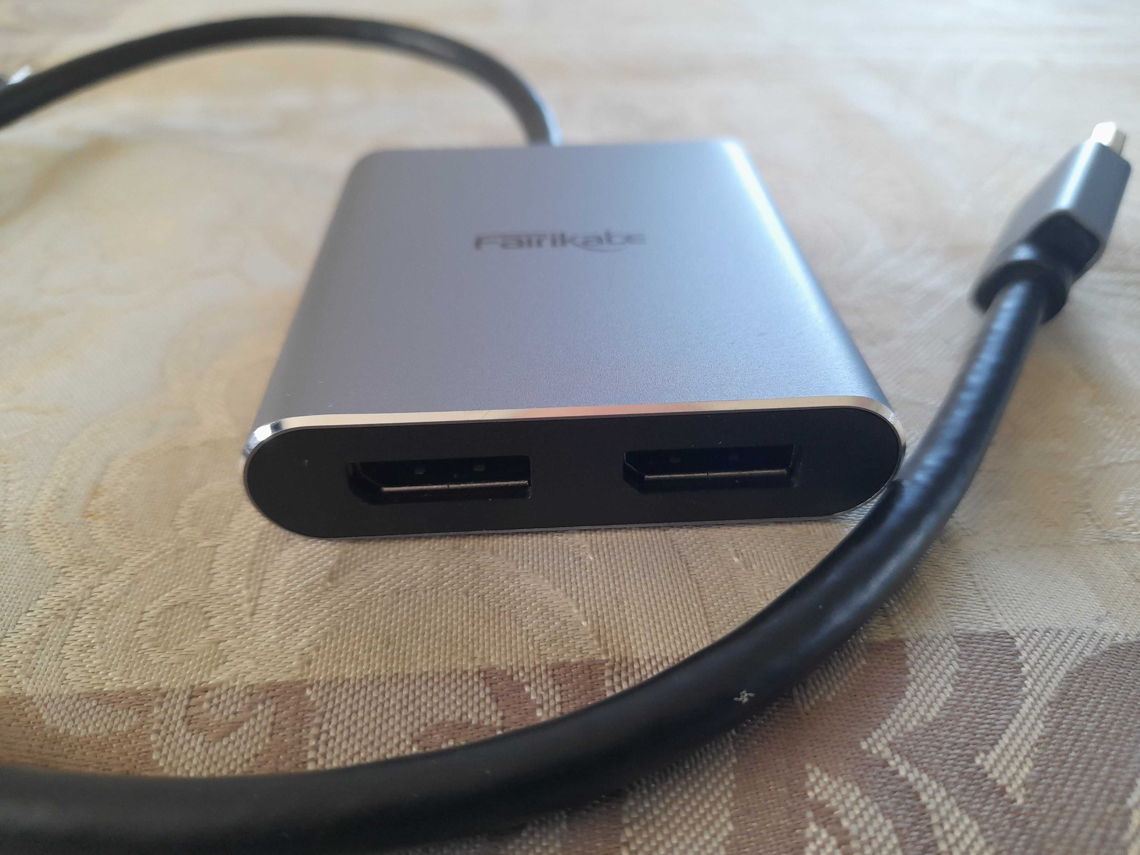 fairikabe Mini DisplayPort na podwójny adapter HDMI