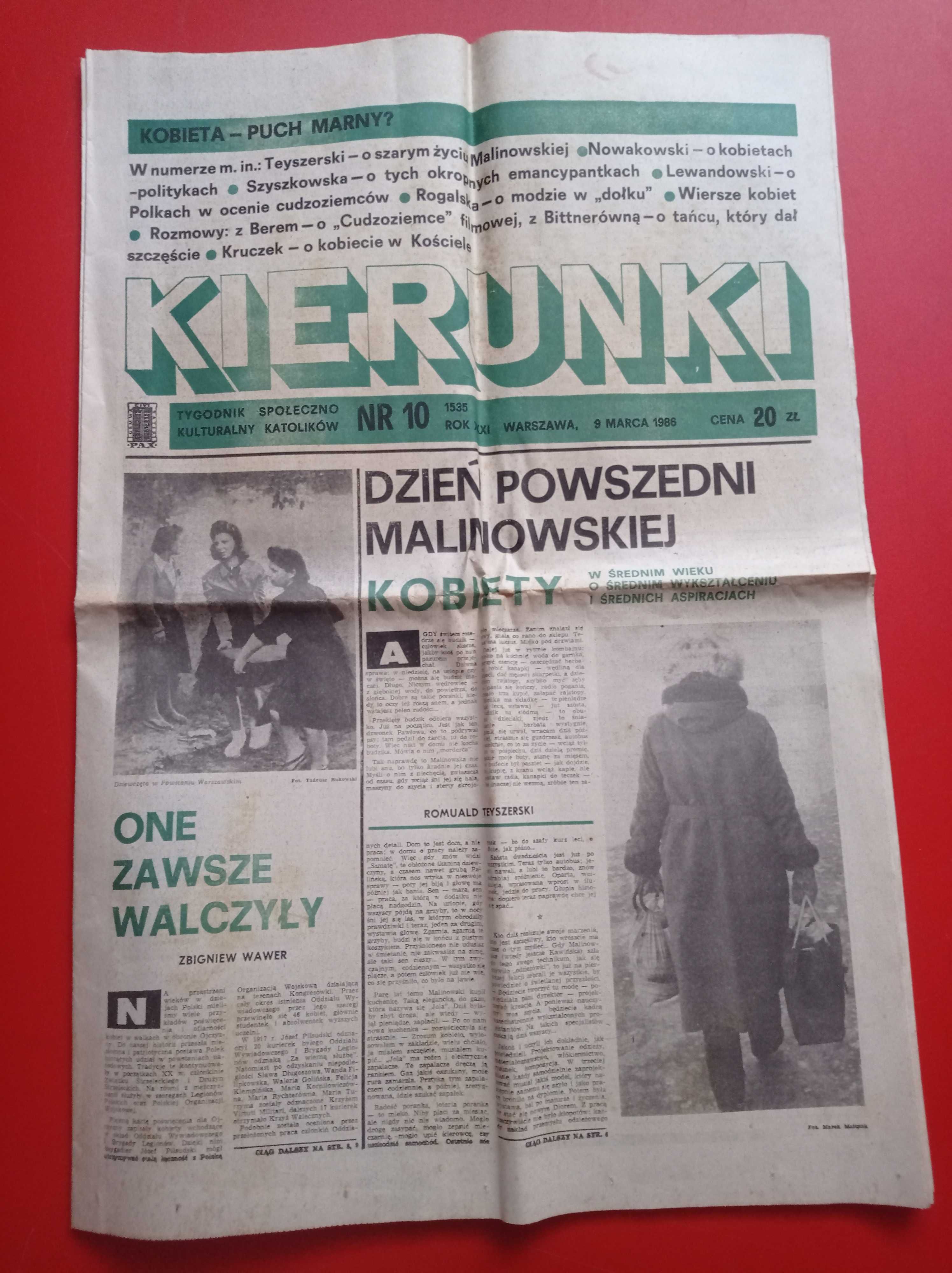 Kierunki tygodnik nr 10 / 1986; 9 marca 1986