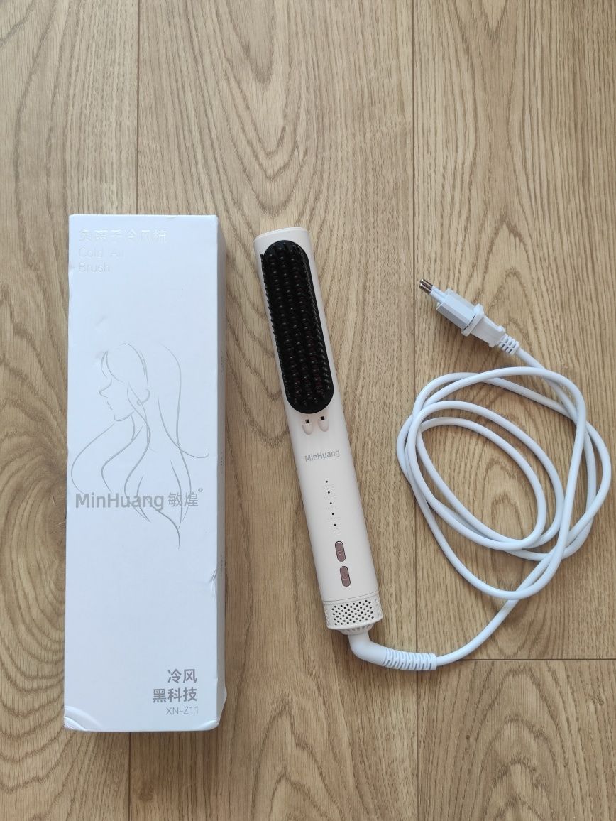 Hair straightener comb grzebień prostujący z lokówką szczotka prostują