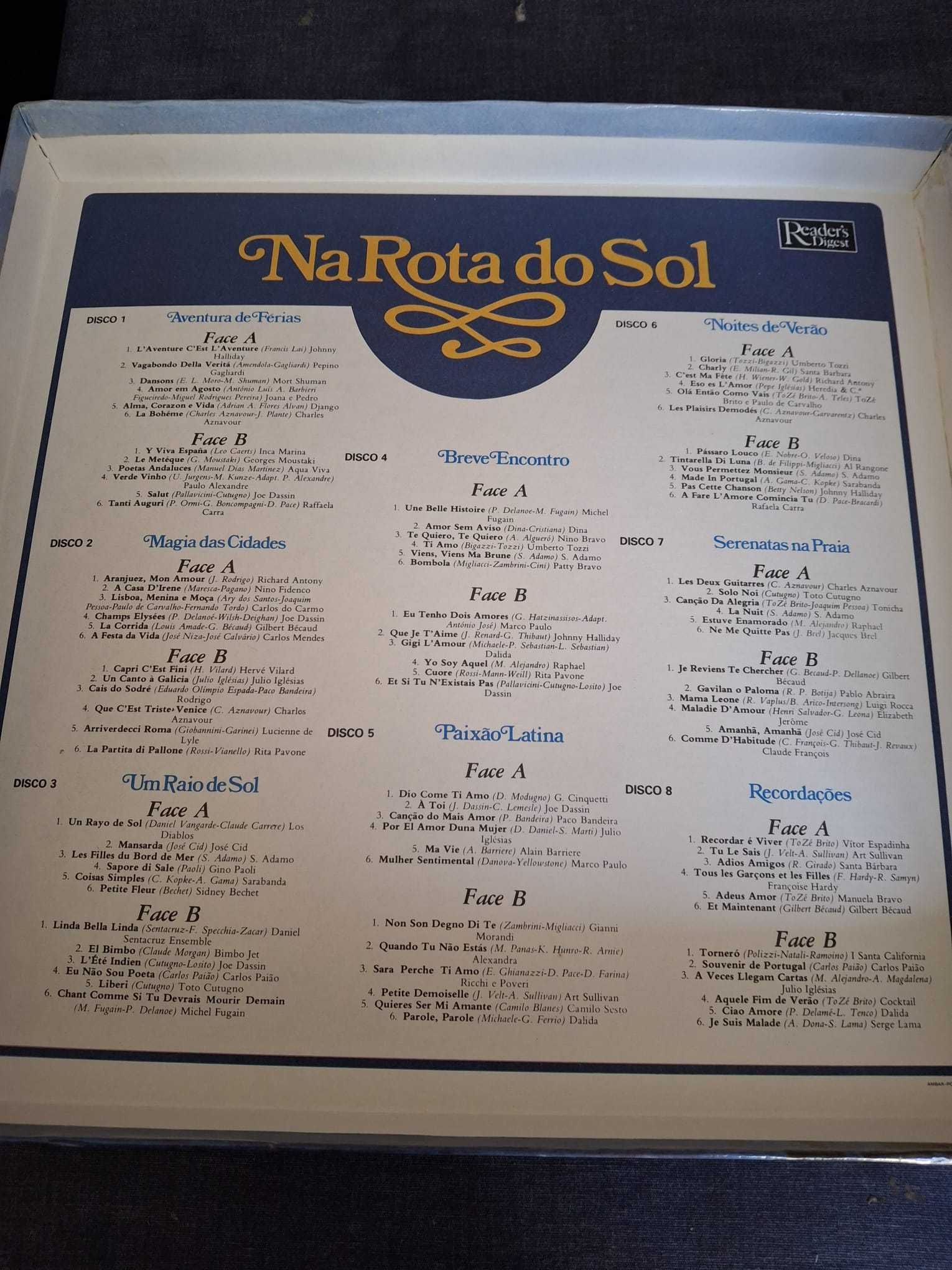 Disco vinil - Rota do Sol - 8 discos
