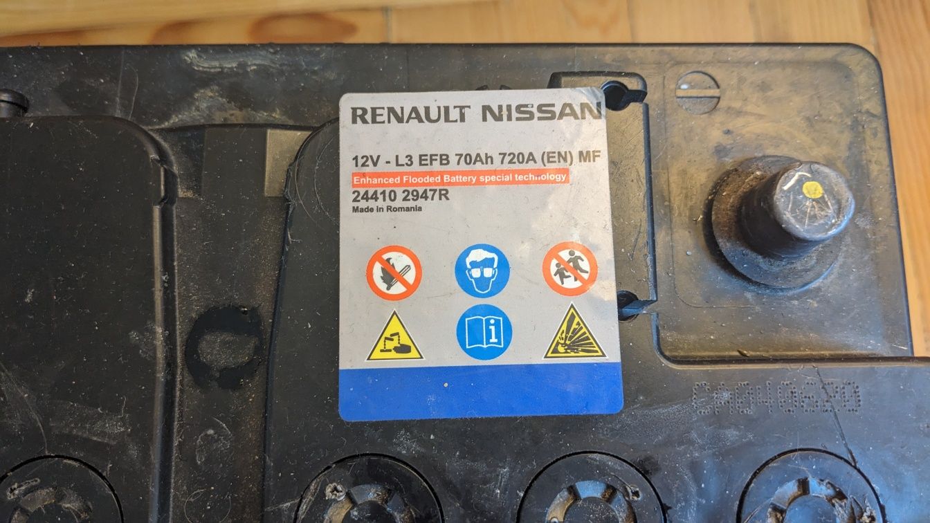 Аккумулятор 70Ah Renault Nissan