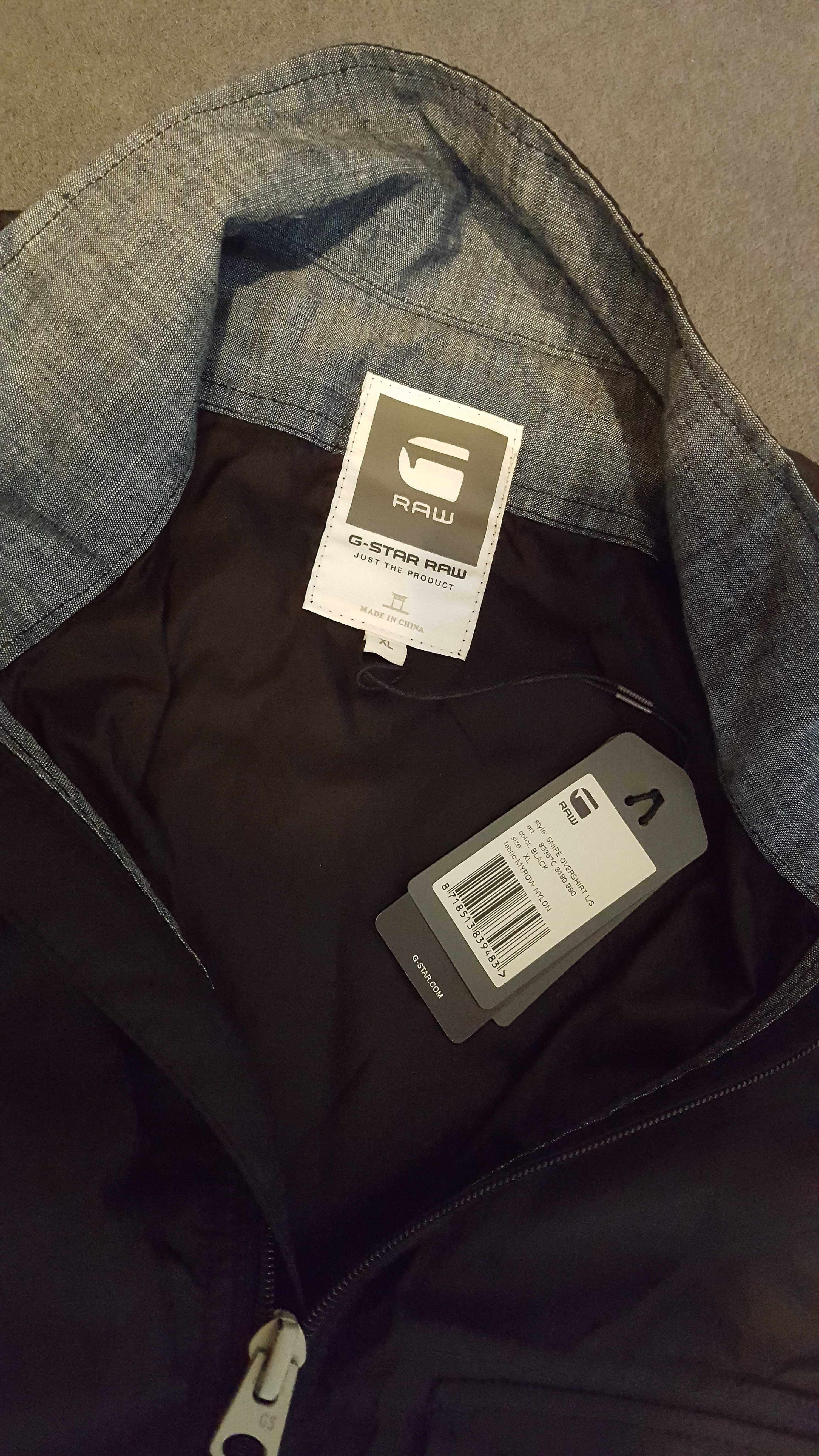G-STAR RAW Kurtka jak M na metce XL Snipe Overshirt Czarna nowa