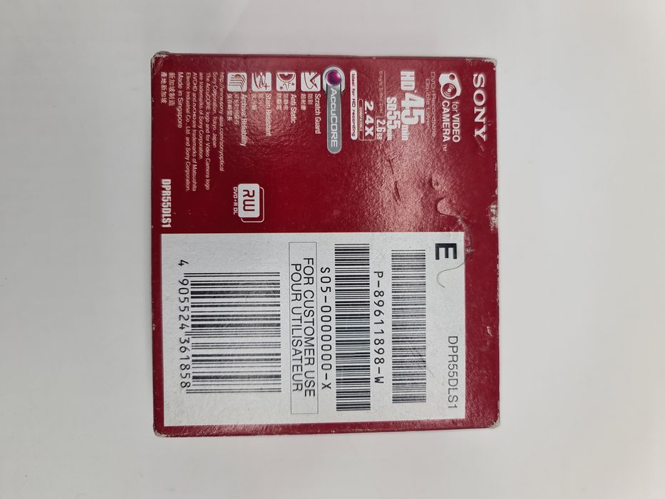 Discos DVD+R DL da Sony - novos