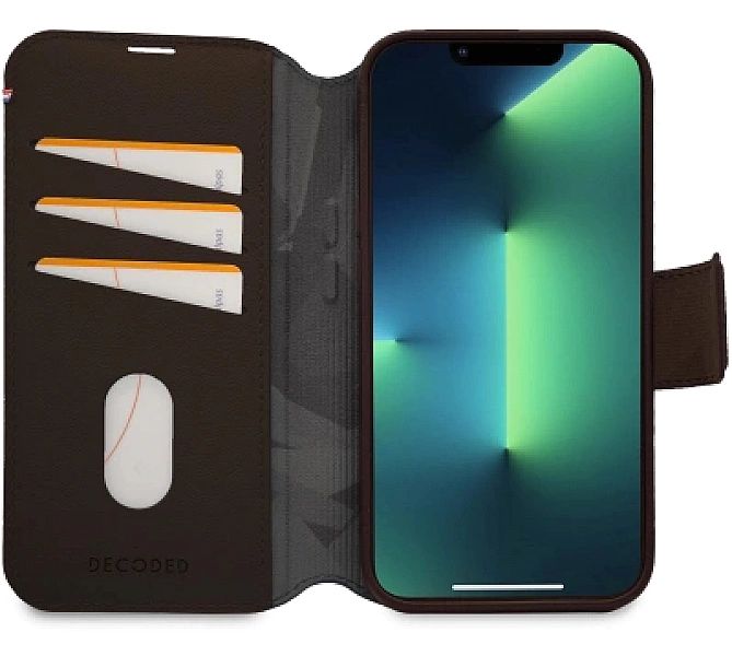 Etui Decoded Detachable Wallet Case skórzane z MagSafe z klapką do iPh
