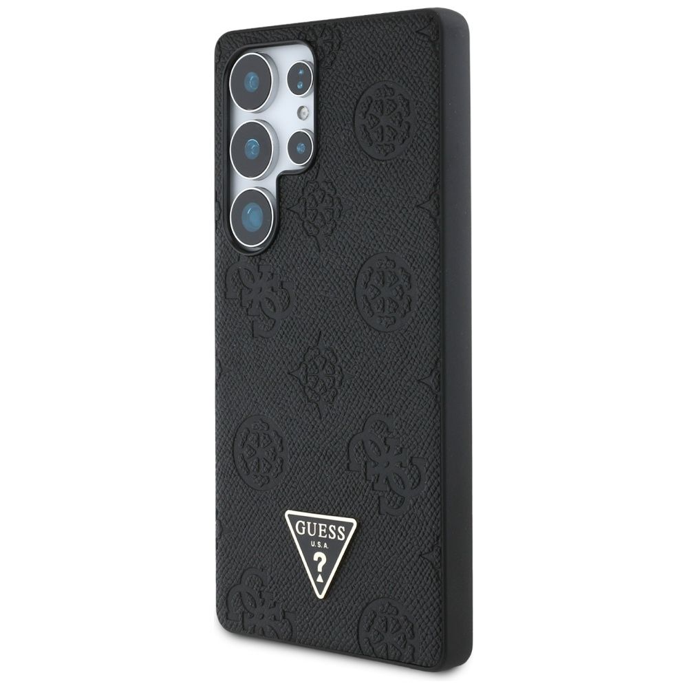 Etui Guess Grained Hot Logo MagSafe do Samsung Galaxy S25 Ultra czarny