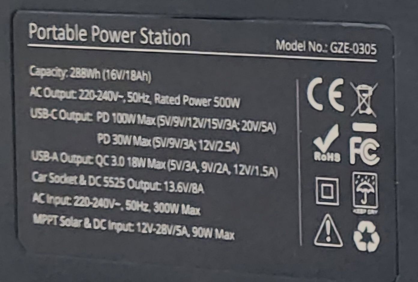 Genergy GZE 0305