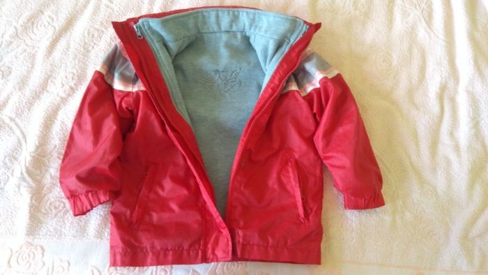 Куртка-ветровка-кофта демисезонная для девочки, 3 в 1, р. 116