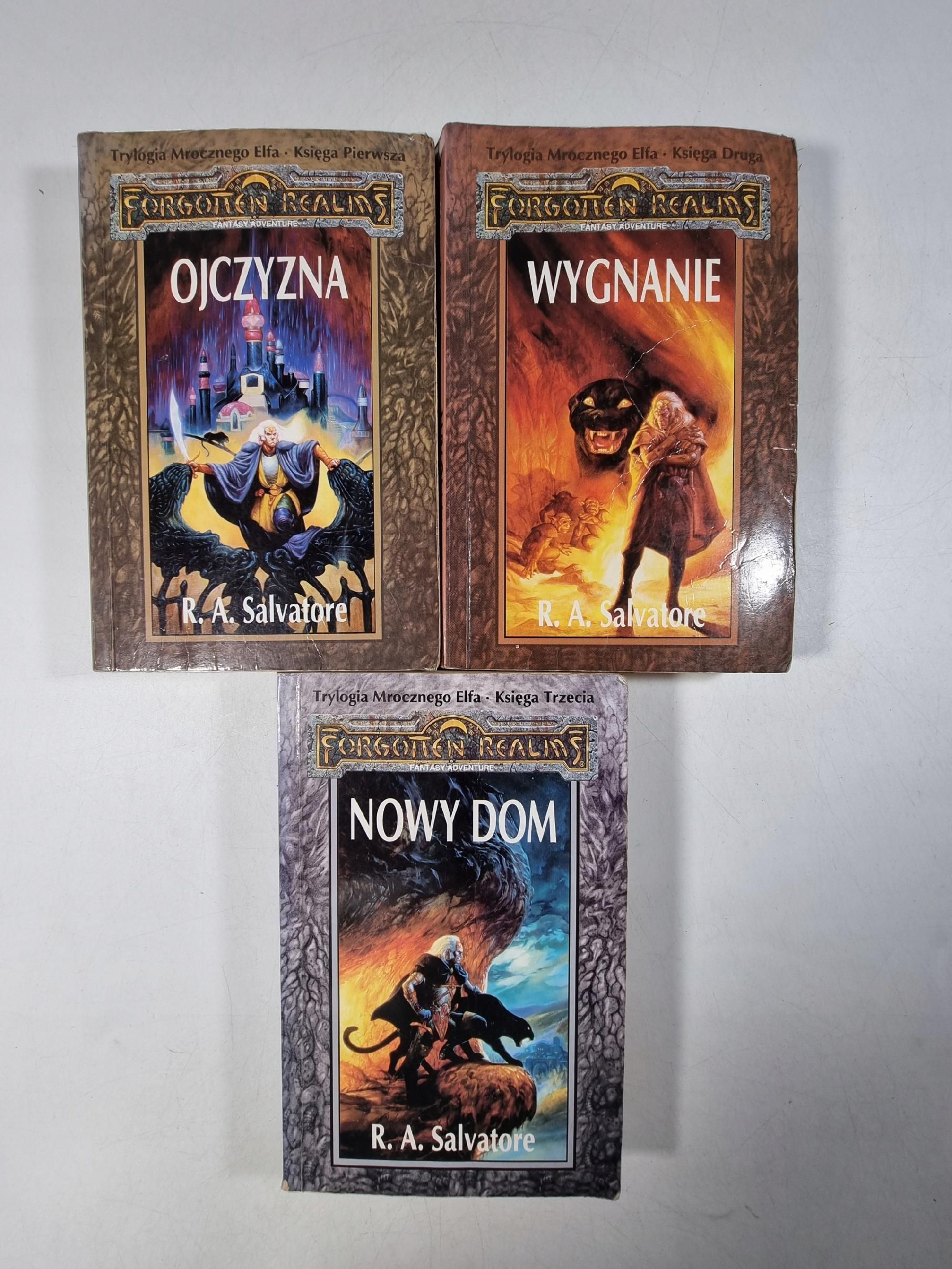 Trylogia Mrocznego Elfa 1-3 / Ojczyzna Wygnanie Nowy Dom / Salvatore