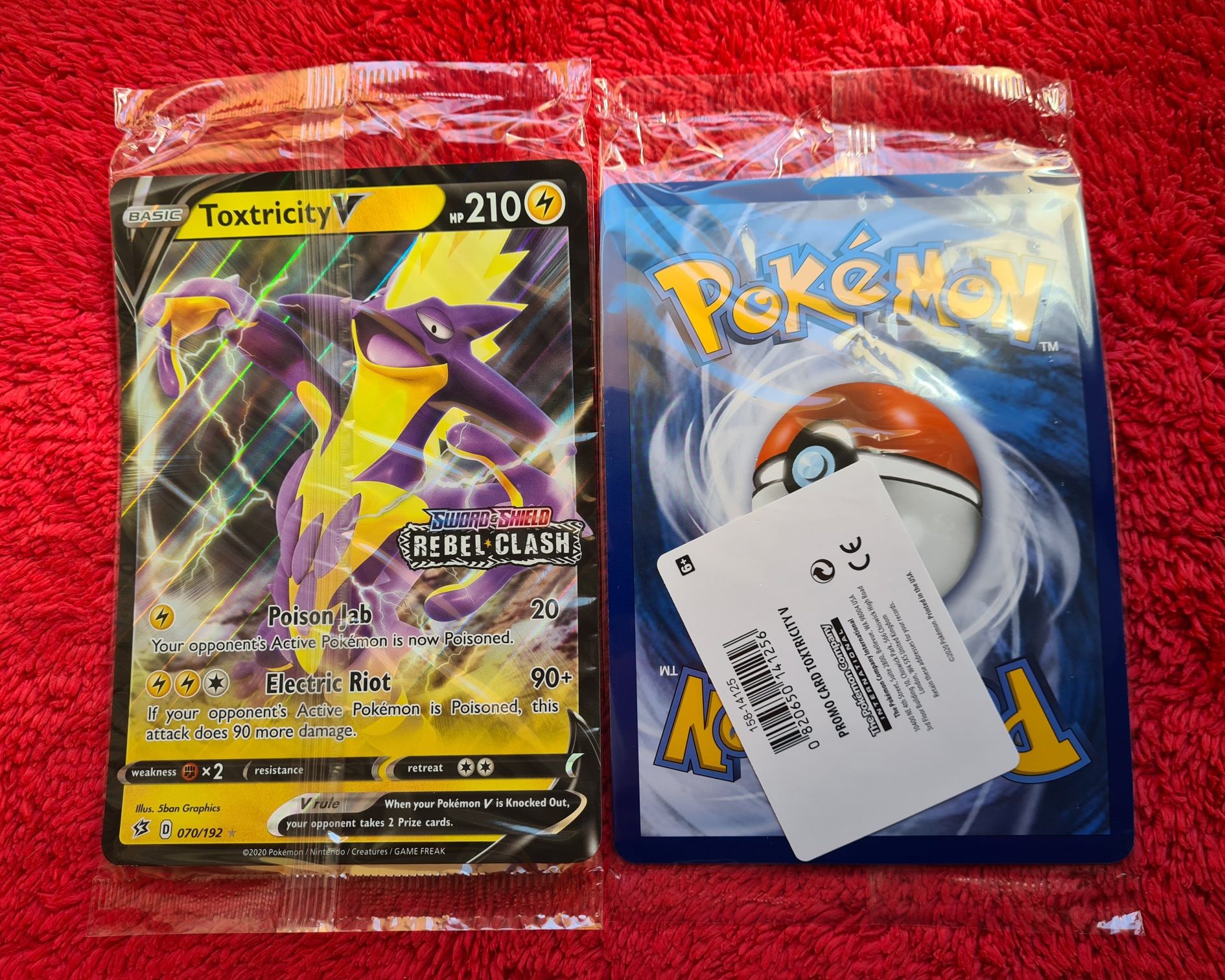 Toxtricity V Jumbo Rebel Clash 2020 Promo Pokemon