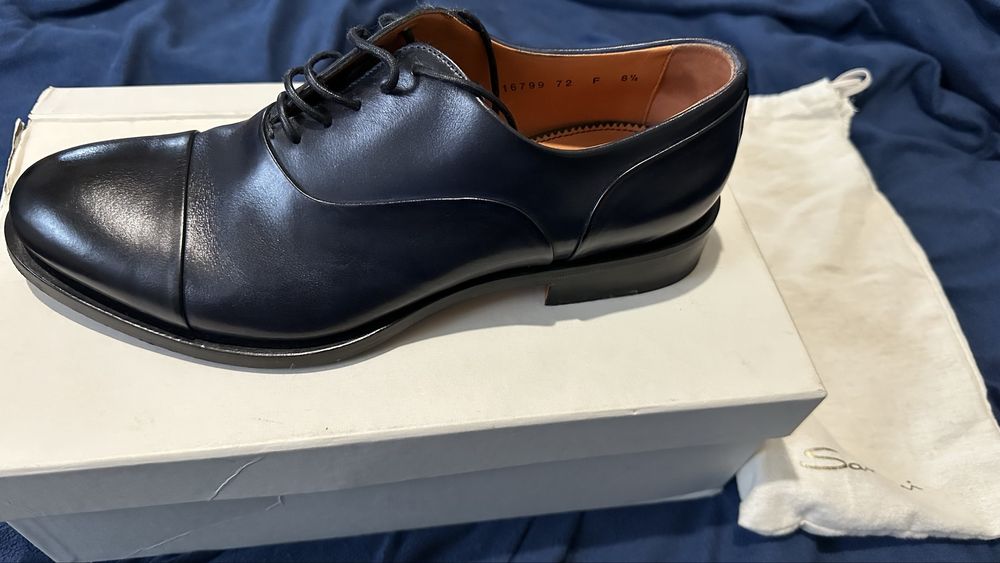 Santoni oxford туфли мужские