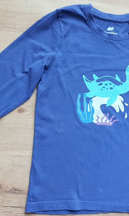 Koszulka bluzka 122/128 t-shirt dł rękaw