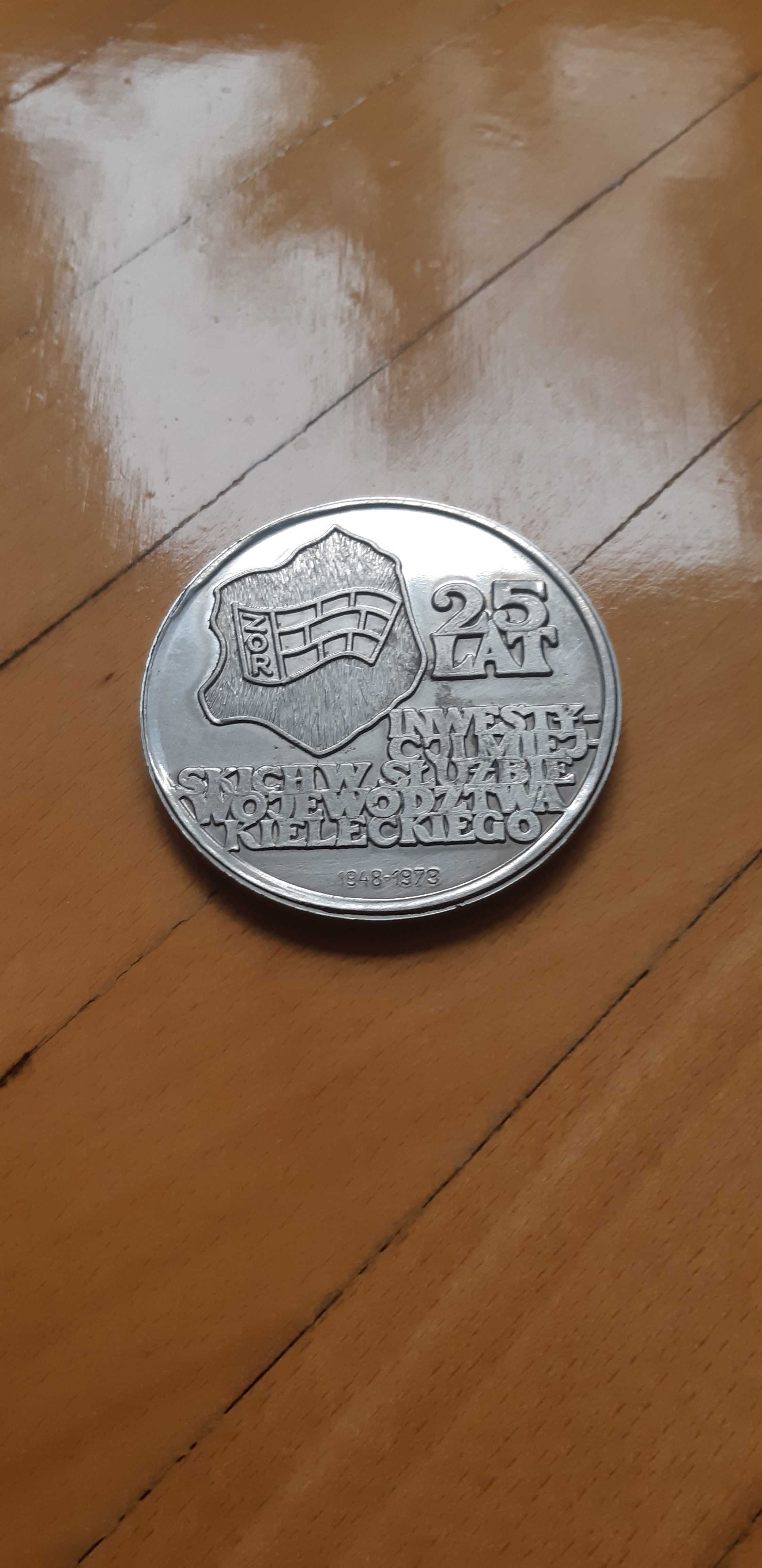 medal 25 lat inwestycji miejskich w służbie województwa kieleckiego