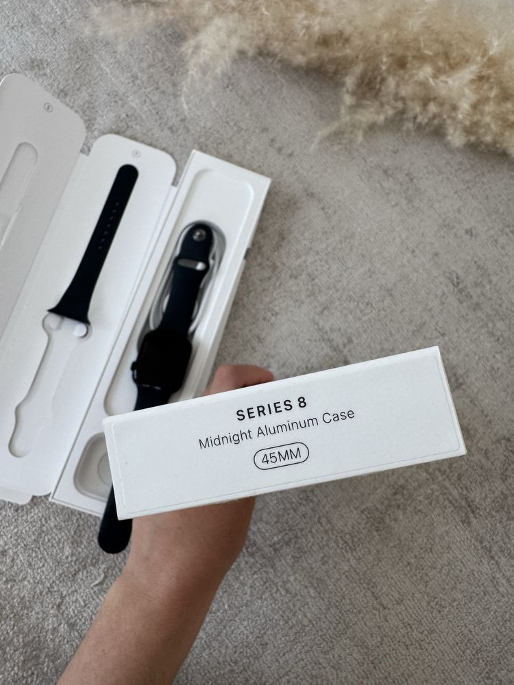 Zegarek Apple Watch series 8 45MM Midnight Aluminium Case