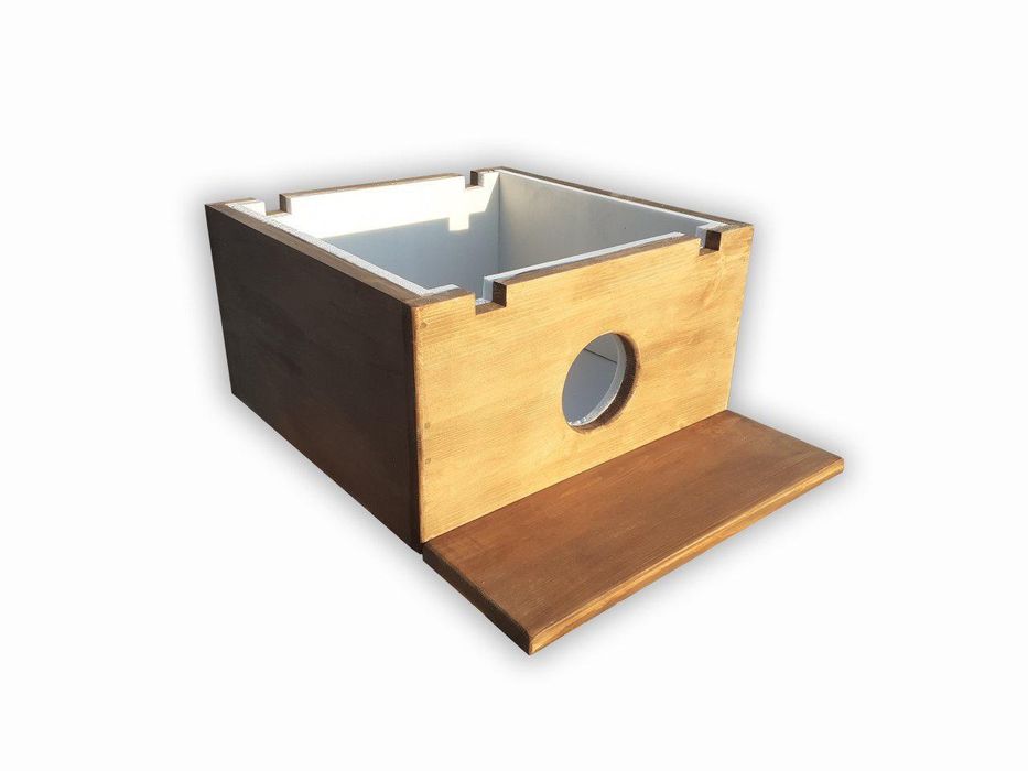 Хатинка для котів 50х50 см (двоповерхова, утеплена)