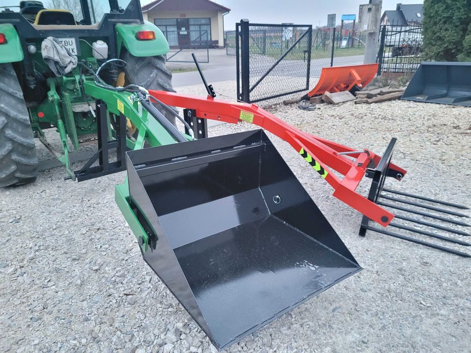 Ładowacz na tył ciągnika/ TUR na tylni podnośnik traktora łyżka/ widły