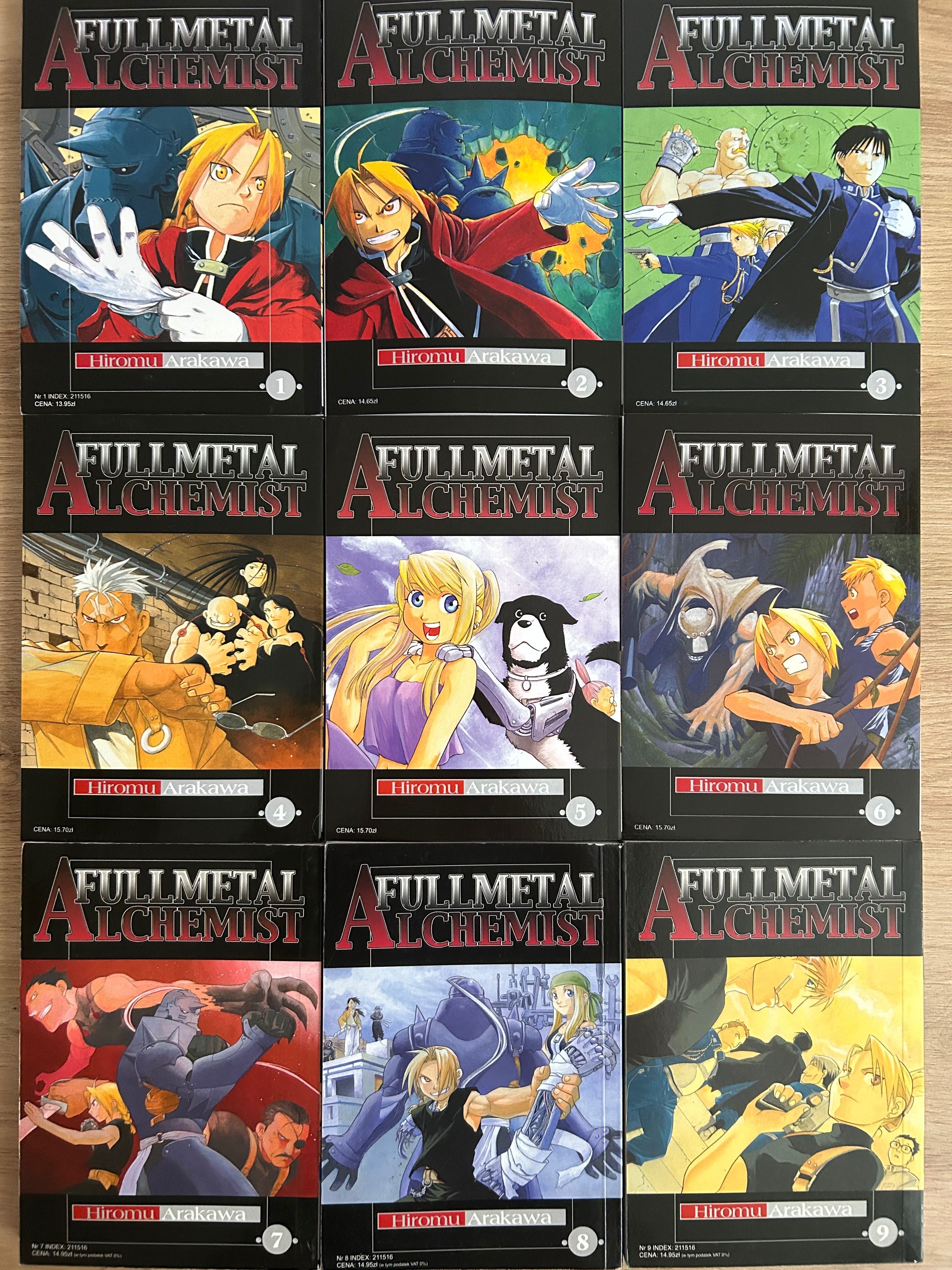 Full Metal Alchemist 1-9 (PL) druk z 2008