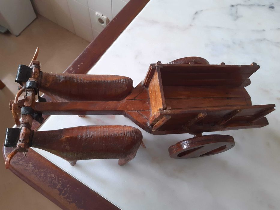 Carro bois, artesanato português madeira, como novo