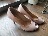 Buty szpilki obcasy pudrowy róż 37