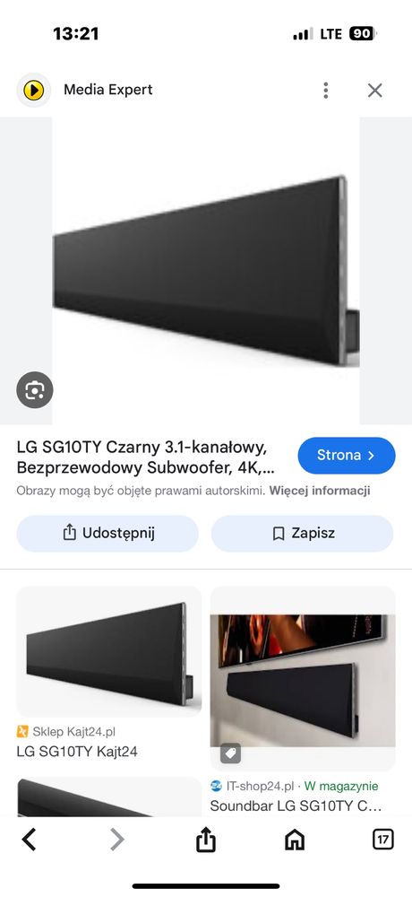 Soundbar lg sg10ty