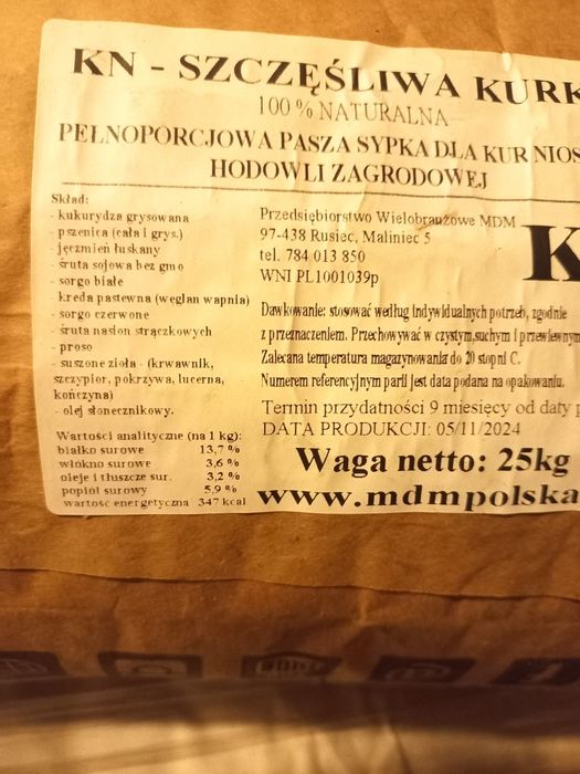 Pasze dla kur niosek z ziołami
