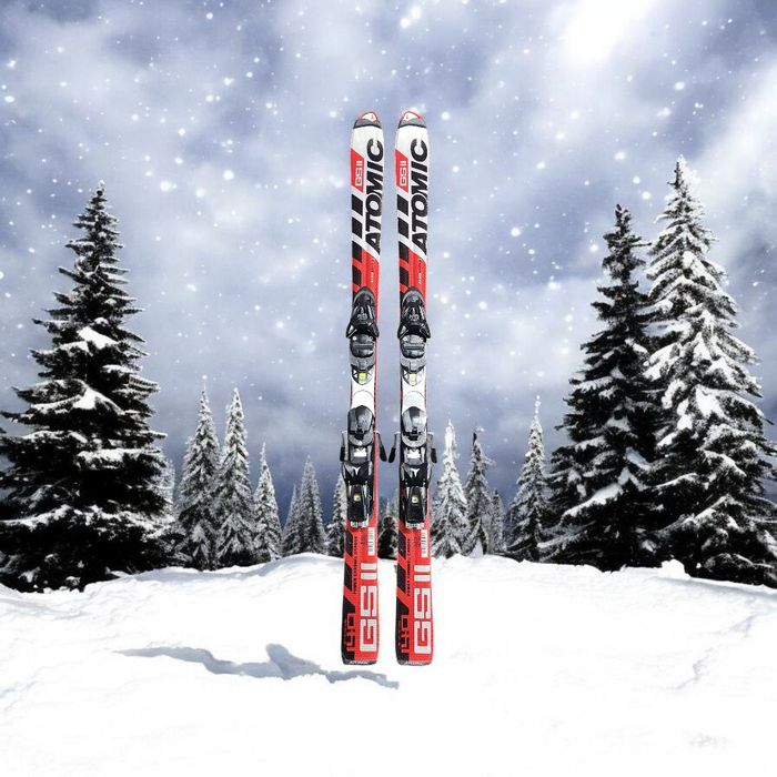 Narty 140 cm Atomic GS + Atomic EVOX 7