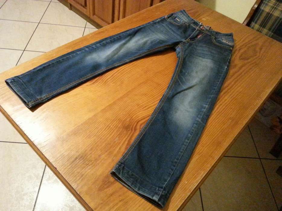 Spodnie chłopięce jeans r. ok. 140