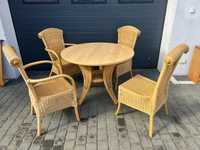 Stół okrągły + 4 krzesła