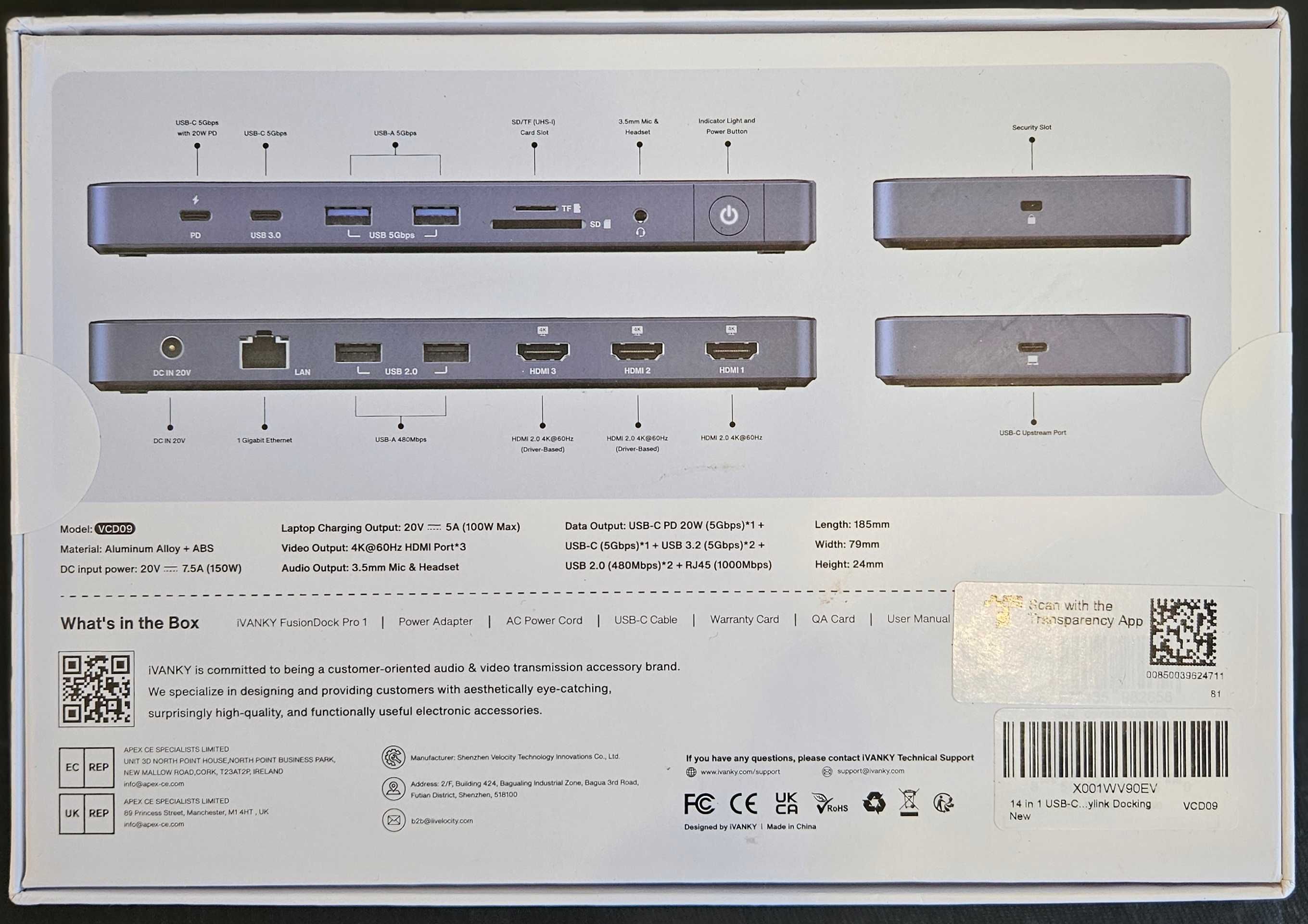 Stacja dokująca do MacBook iVANKY FusionDock Pro 1 14w1