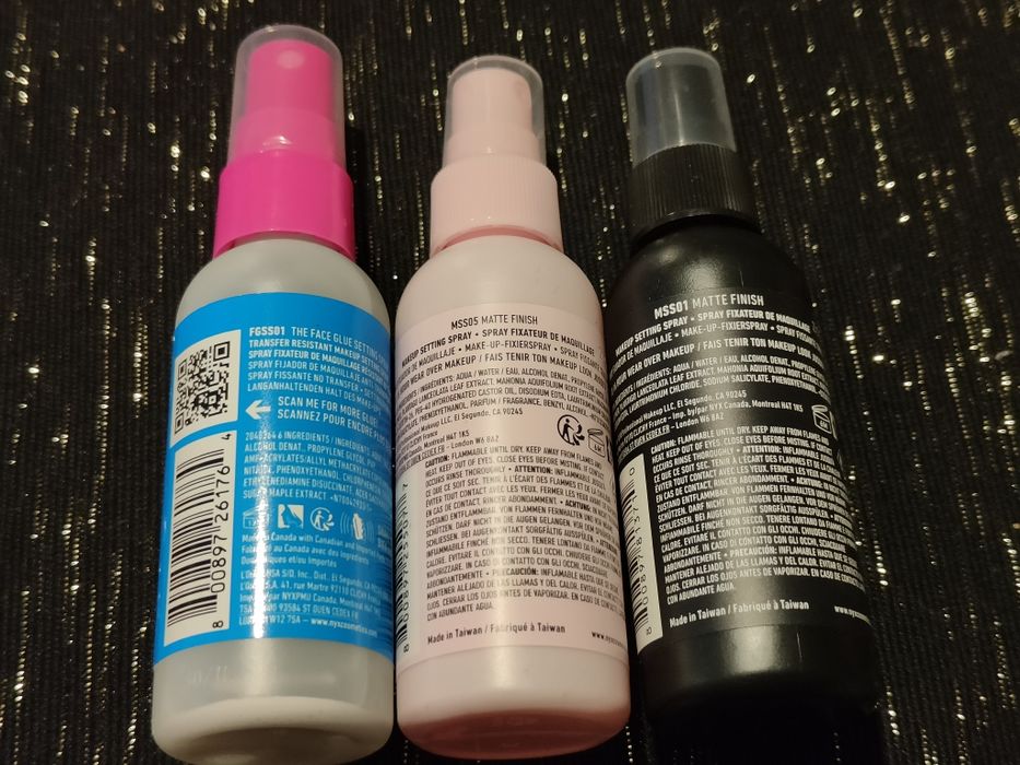 Zestaw utrwalaczy do twarzy NYX (3szt)