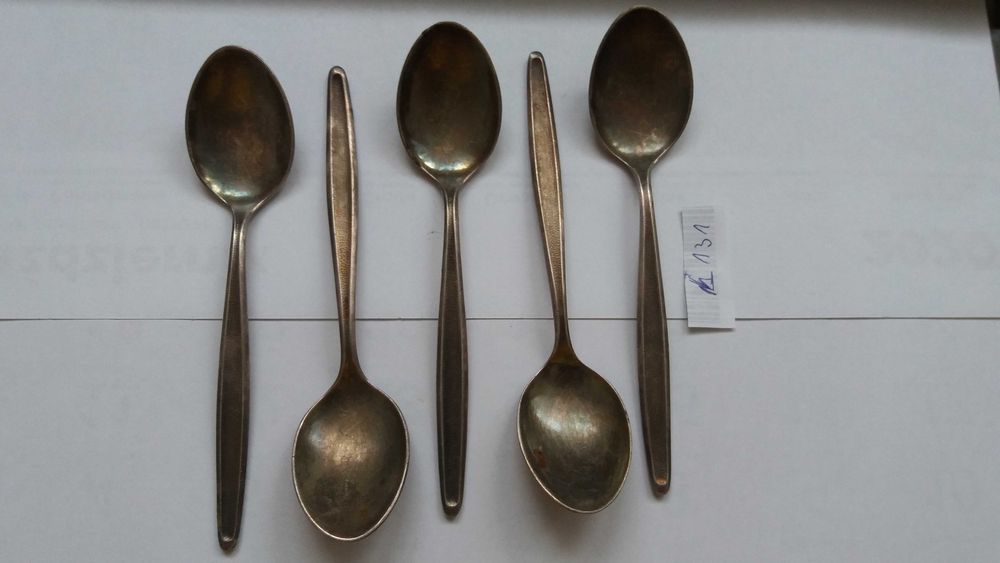 iS L131 starocie wyprzedaż stara łyżeczka szt5 sygn. BSF90