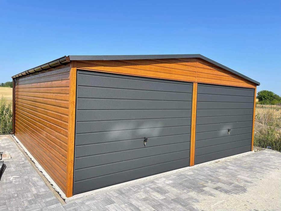 Garaż blaszany. WZMOCNIONY PROFILAMI W OCYNKU. Producent. Cała Polska