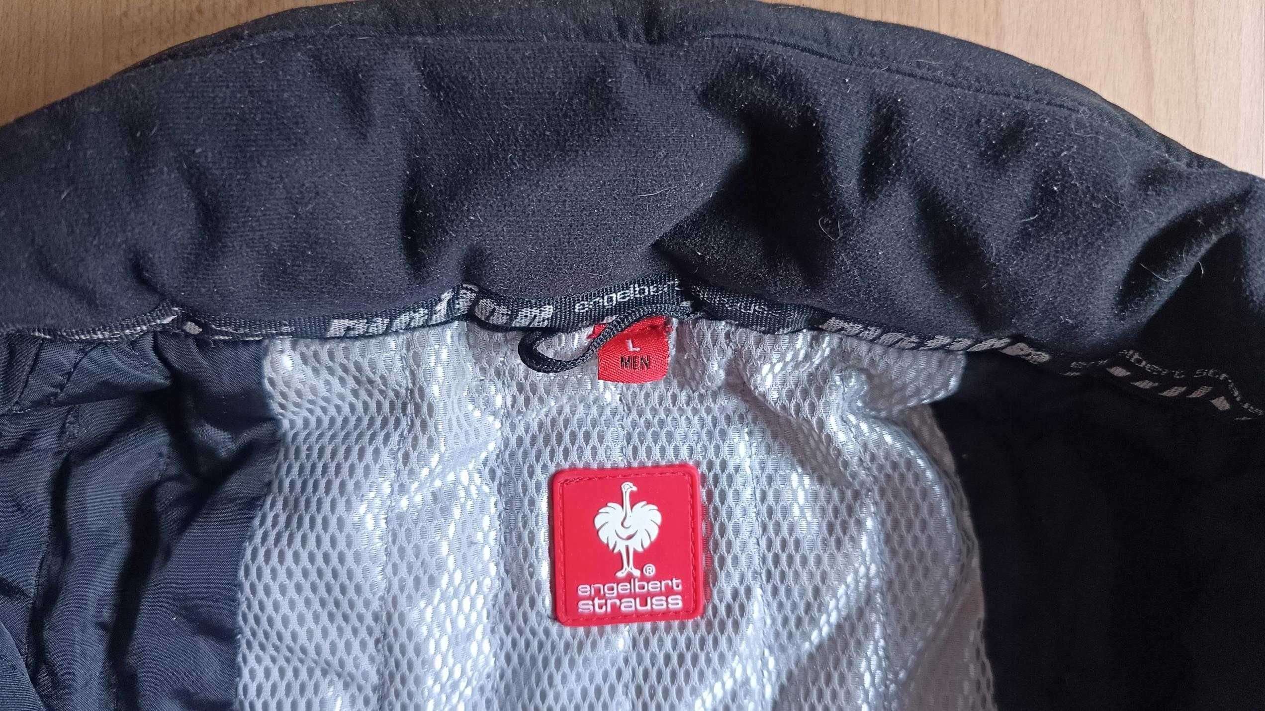 Męska zimowa kurtka softshell ENGELBERT STRAUSS MOTION r.L st.b.dobry