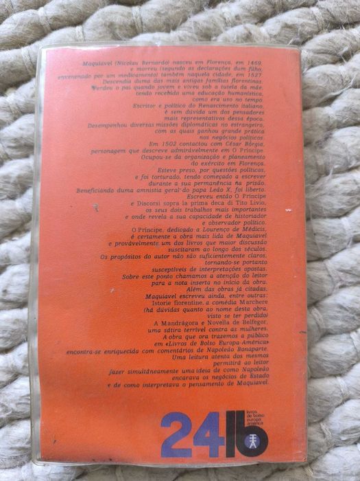 Livro "O Príncipe" de Maquiavel