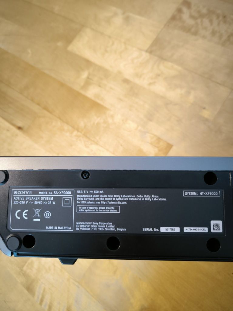 Zestaw Soundbar SA-XF900 i Subwoofer Aktywny SA-WXF9000 marki Sony