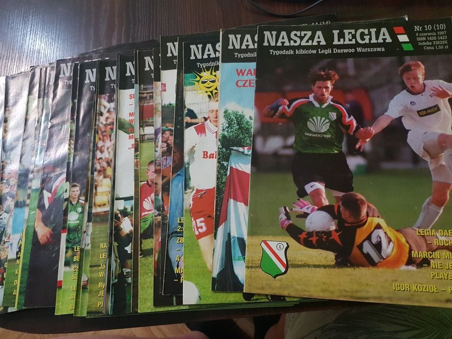 Nasza Legia 27 tygodników z 1997r. GRATKA dla fanów Legii