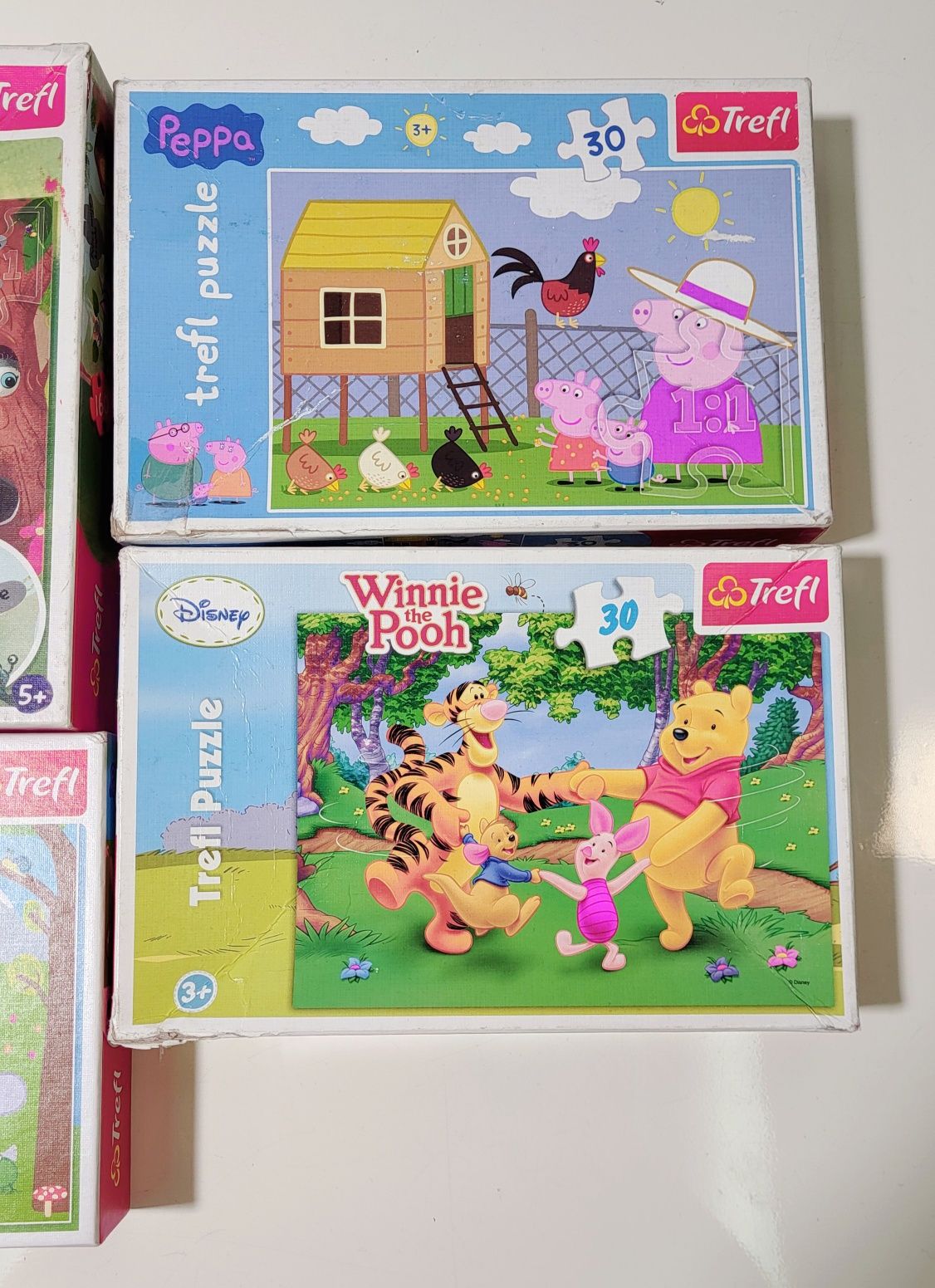 Puzzle Świnka Peppa Disney Kubuś Puchatek Gang Słodziaków