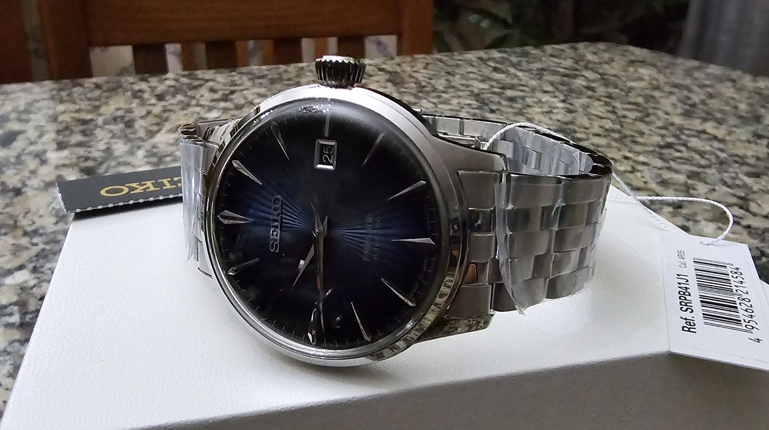 *NOVO* Seiko Presage Automatic SRPB41J1 Cocktail Blue Moon (40,5mm)