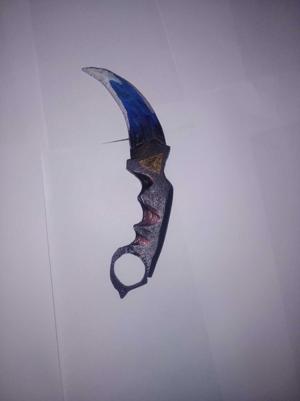 Нож керамбит в скине Dragon Glass из Standoff 2