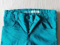 Niebieskie turkusowe jeansy spodnie dla chłopca rozmiar 106