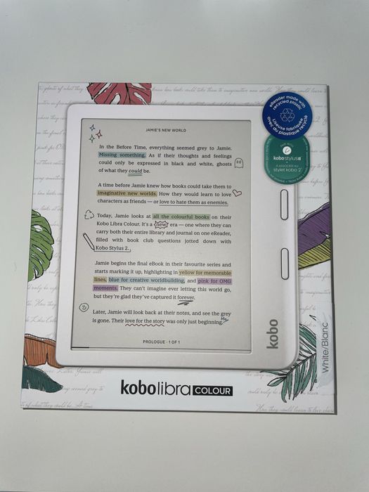 Kobo Libra Colour Branco + Capa