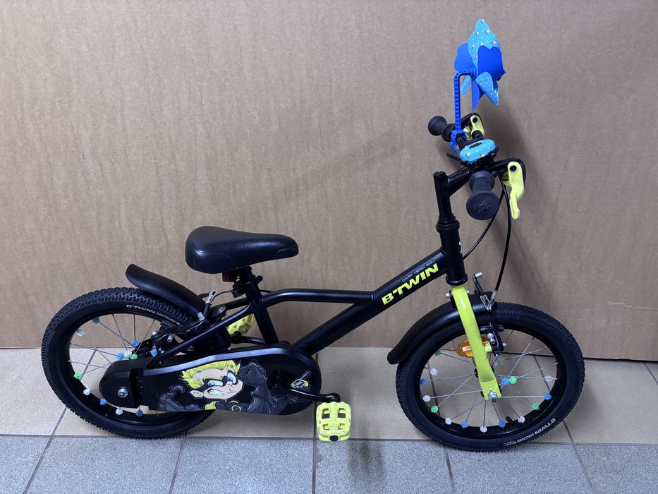 Rowerek dziecięcy Btwin 500 Dark Hero 16", rower dziecięcy