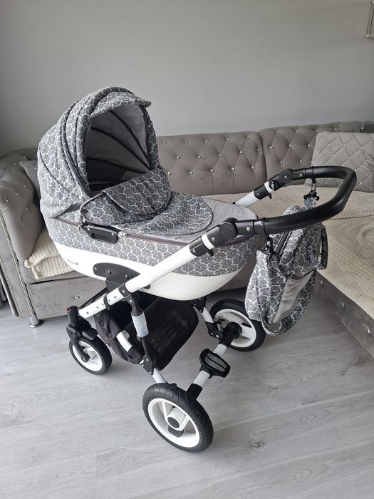 Wozek 3w1 4w1 siwy szary uniwersalny Adbor wysyłka