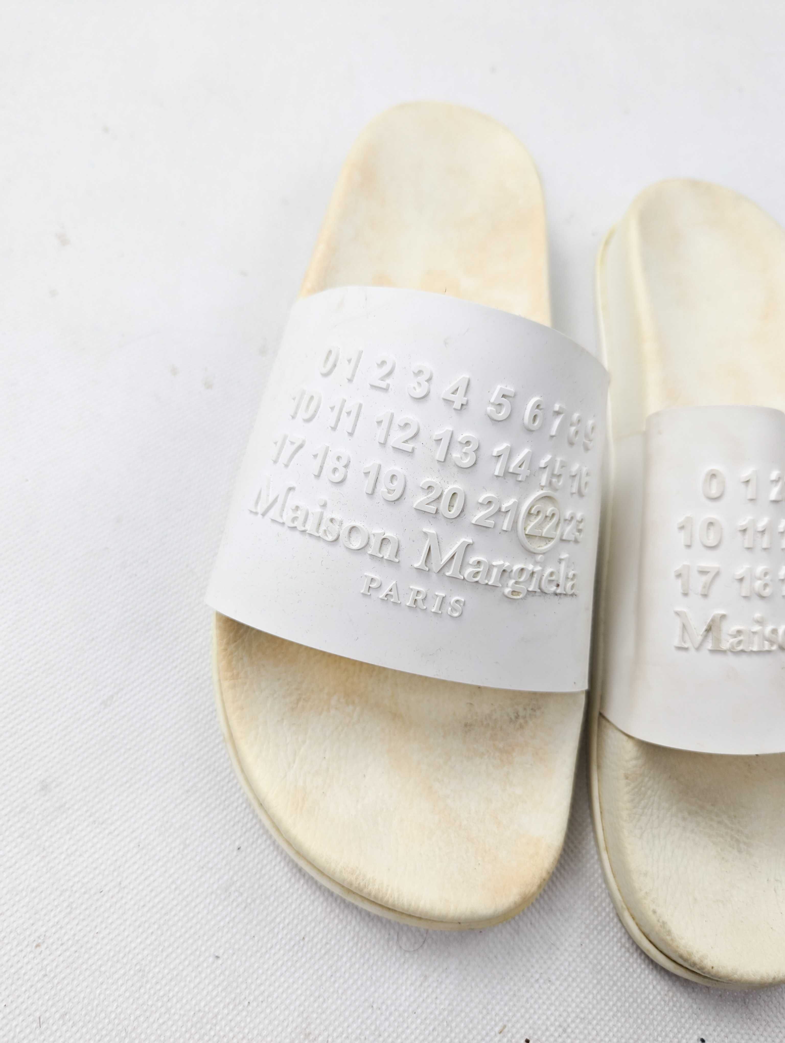 Maison Martin Margiela białe klapki mm6  45