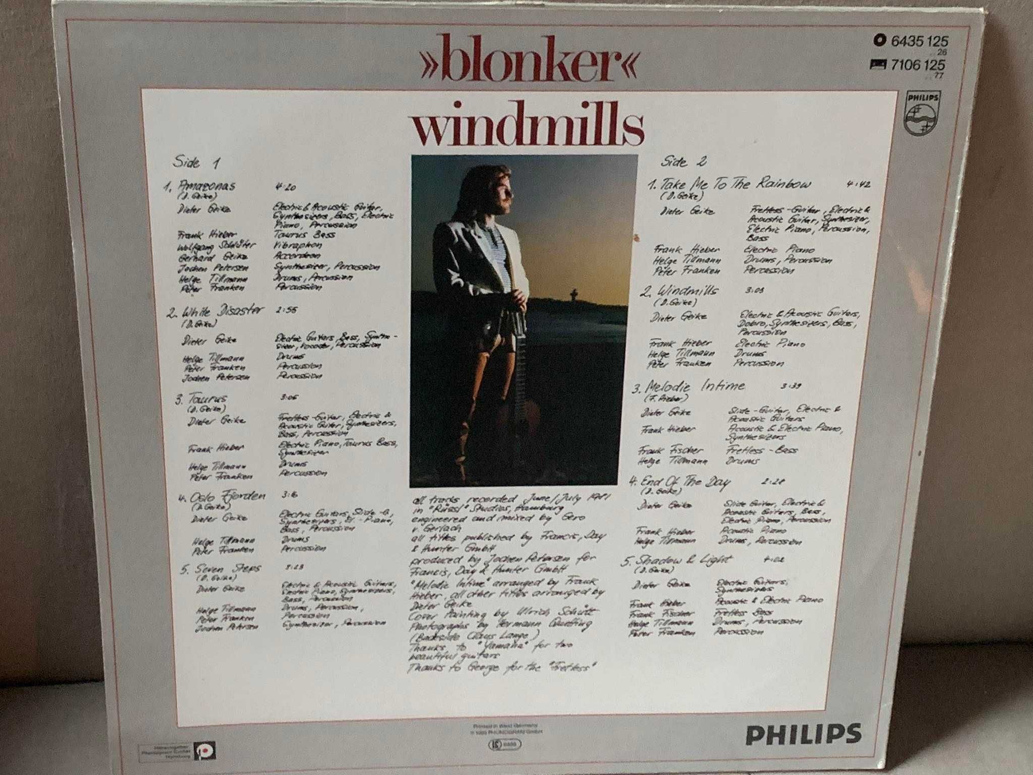 Blonker - Windmills - Winyl - 1 Press - stan EX!