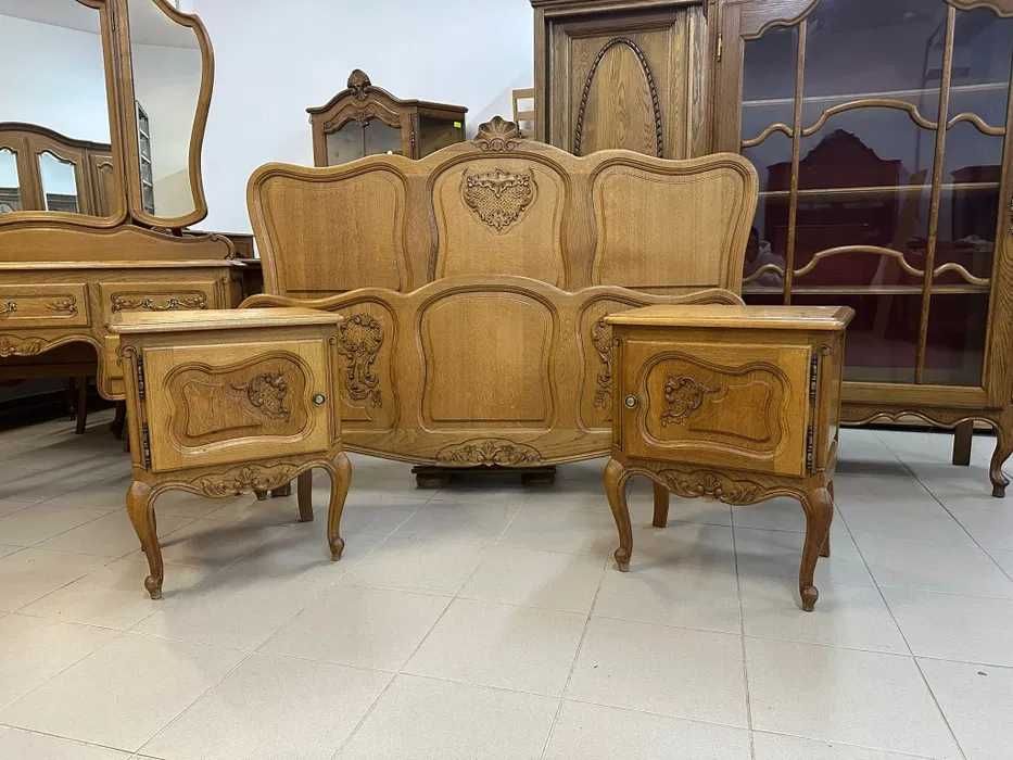 Komplet - sypialnia Ludwik z rzeźbieniami. Transport cały kraj.