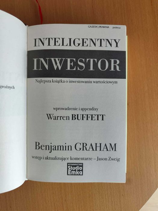 Książka - Inteligentny inwestor - Benjamin Graham