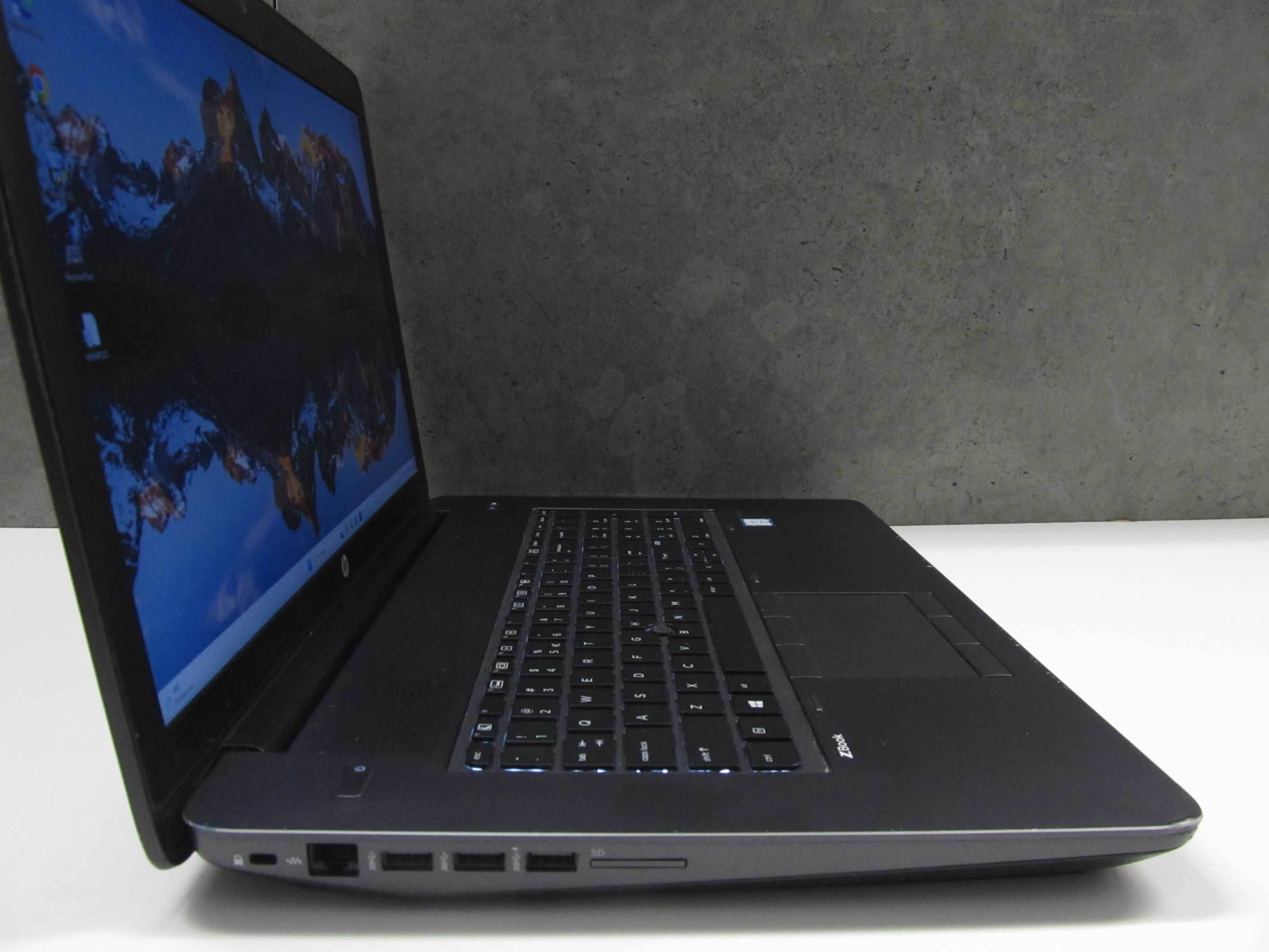 B. MOCNY HP Zbook 17 G4 XEON E3 1535M 32GB 512SSD NVIDIA QUADRO M4000M